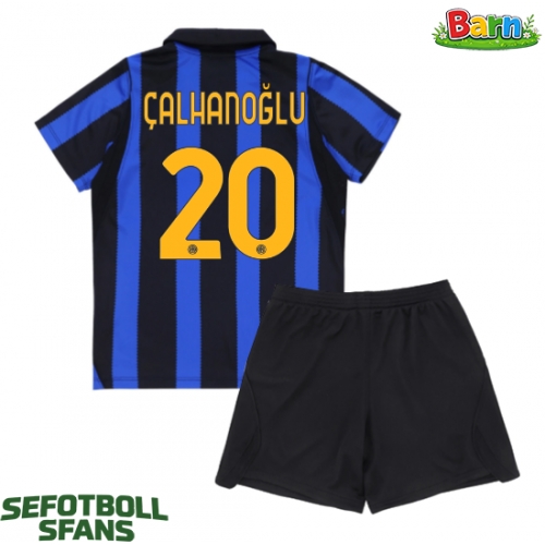 Inter Milan Hakan Calhanoglu #20 Hemmaställ Barn 2026-27 Kortärmad (+ Korta byxor)
